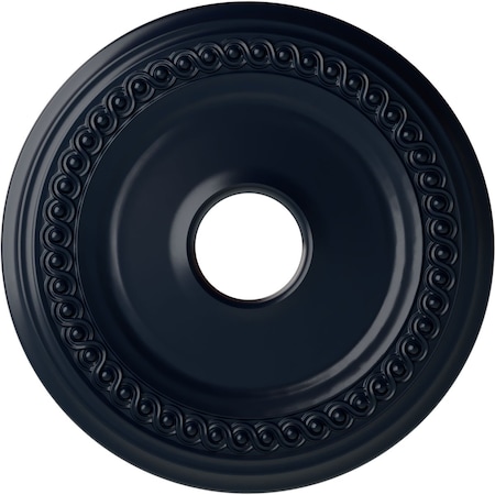 Ekena Millwork Classic Ceiling Medallion (Fits Canopies up to 12 3/4"), 18 5/8"OD 4"ID x 1 1/8"P, Midnight Dream CM19CLMDF
